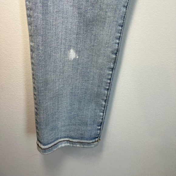 Cult of Individuality Men's Rocker Slim Fit Jeans Blue Paint Splatter Punk 34x33 - Picture 5 of 16